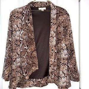 Snake Print Blazer